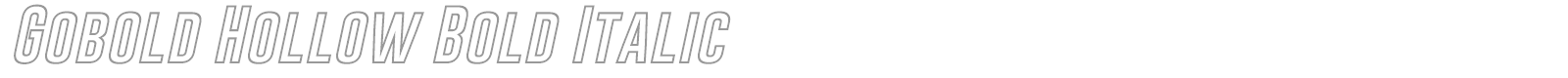 Gobold font preview